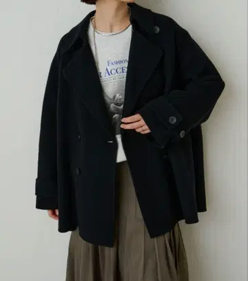 omekashi 더블 페이스 P 코트