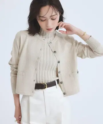 anuans 베이직 크루넥 가디건