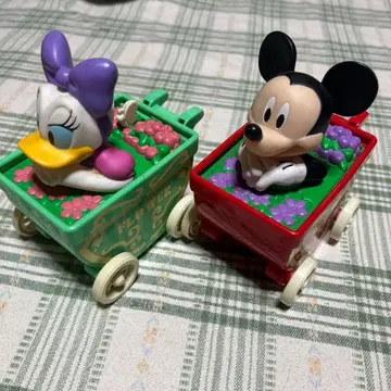 레트로 미키 데이지 입상 피규어 플라워 가든 쇼와 미니