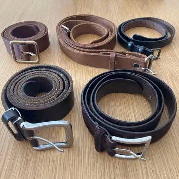 GAP 외 가죽 벨트 5점 묶음 판매 브라운 블랙 천연 가죽