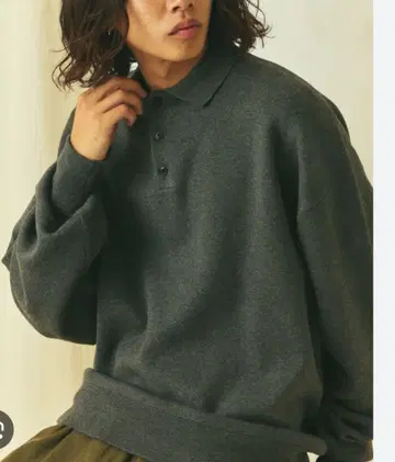 FREAK'S STORE 긴팔 니트 LARGE 그레이 남성용 L 사이즈