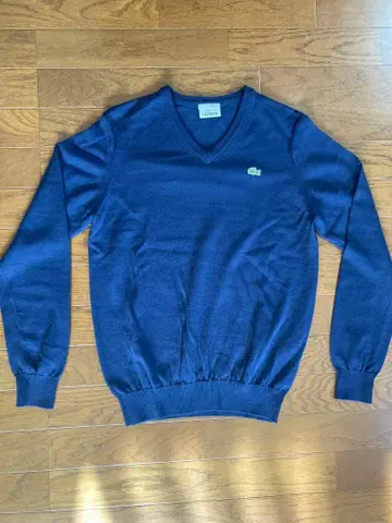 LACOSTE 울 V넥 스웨터