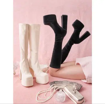 darich 롱 부츠 화이트