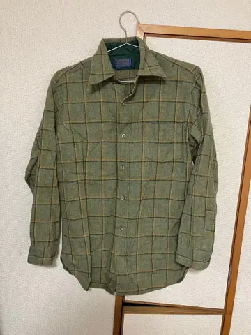 70s PENDLETON 울 플란넬 셔츠 M 새상품급