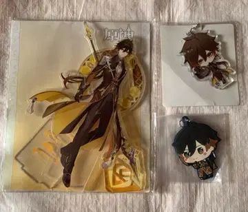 원신 종려 아크릴 스탠드 아크릴 볼체인 러버 스트랩 3종 세트