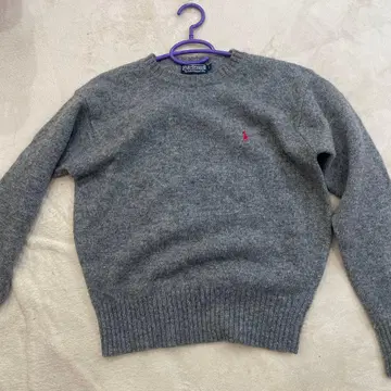 폴로 그라운드 니트 트레이닝복 그레이