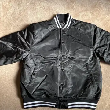 남성용 바시티 자켓 블랙 M 미사용품