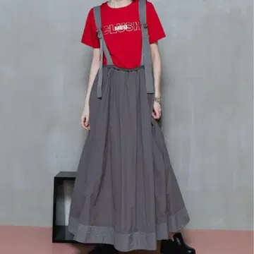 메종 스페셜 서스펜더 볼륨 스커트