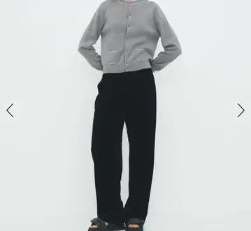 CABaN 소프트 벨로아 세미 와이드 팬츠