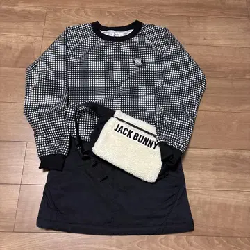 JACK BUNNY 긴팔 블루종, 충전솜 스커트, 웨스트 파우치 3세트