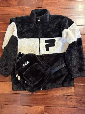 FILA 플리스 자켓 백팩 세트
