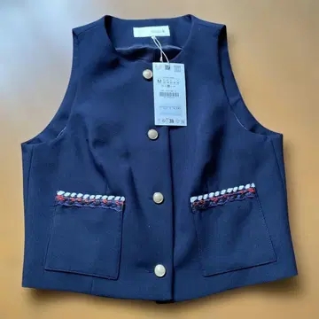 ZARA 네이비 베스트 M