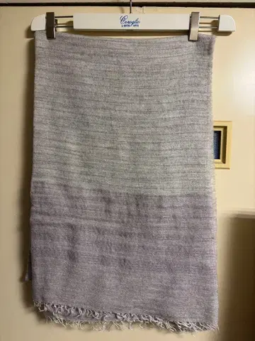 새상품급 altea 그레이와 보라색 머플러 알파카 이탈리아제 울