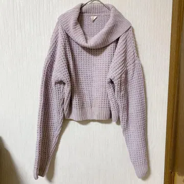 IJOAH [ M ] 보트넥 니트 라벤더 lavender 보라색