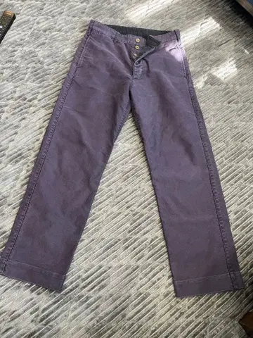 PABLO VINCI 몰스킨 팬츠 S 사이즈 퍼플