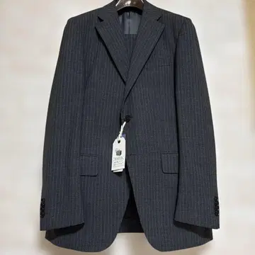 ONLY 다크 그레이 스트라이프 비즈니스 정장 2팬츠 보통체 170A