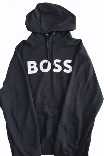 HUGO BOSS 블랙 후드티 M