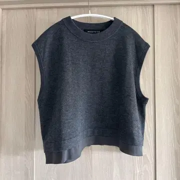 mizuiroind 그레이 니트 베스트