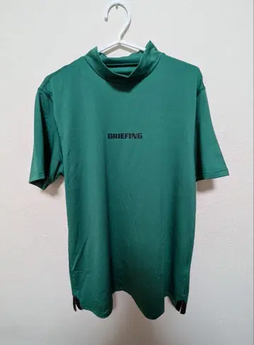 BRIEFING 몰넥 셔츠 L 그린