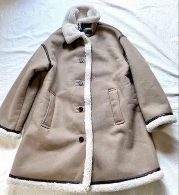 ZARA 자라 더블 페이스 페이크 무스탕 코트 L 사이즈