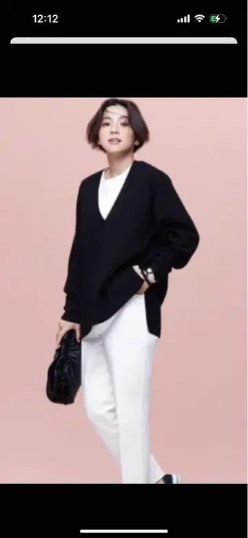 스무디 레이온 블렌드 딥 V넥 스웨터 맨투맨 라이크 플라스테