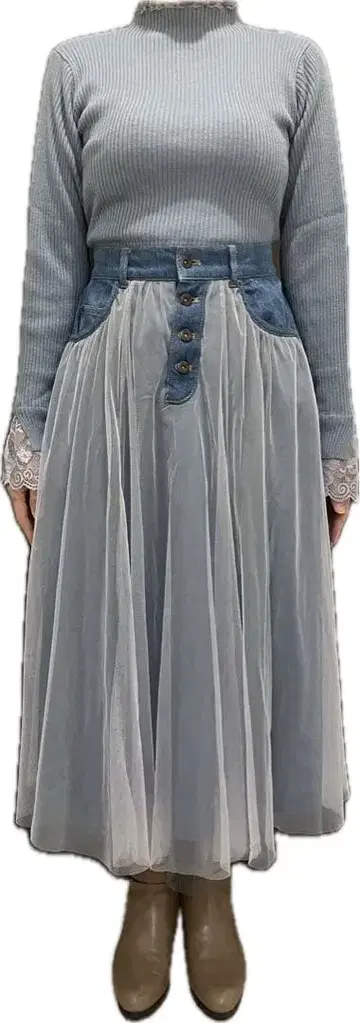 somari 데님 샤샤 스커트