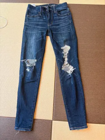 아메리칸 이글 데미지 스키니 US00 새상품급 여성용