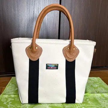 LLBean 가죽 핸들 토트백