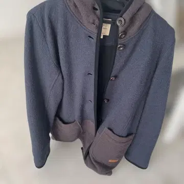 Foxfire 후드 부착 네이비 울 자켓 M