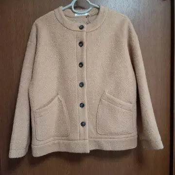 SUN VALLEY 울 혼방 루프 크루넥 자켓