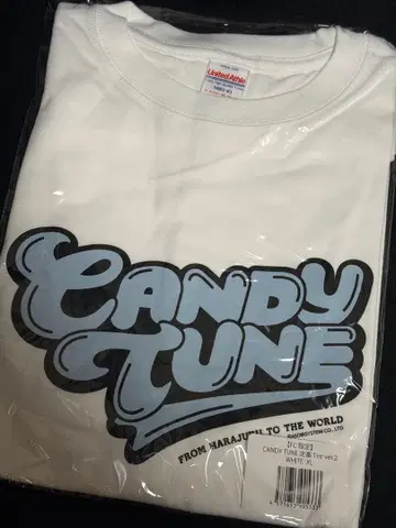 CANDY TUNE 스테디셀러 T셔츠 ver.2 WHITE XL