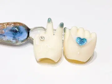 TinyFox 1/6 핸드 부품 네일 커스텀 핸드만