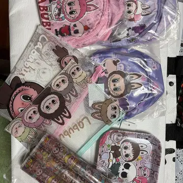 캐릭터 파우치 세트 8점