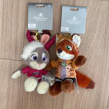 미사용 택 포함 상하이 디즈니 주디 닉 페어