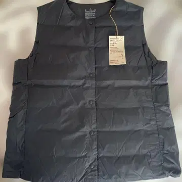 MUJI 노카라 베스트 여성용 L 블랙