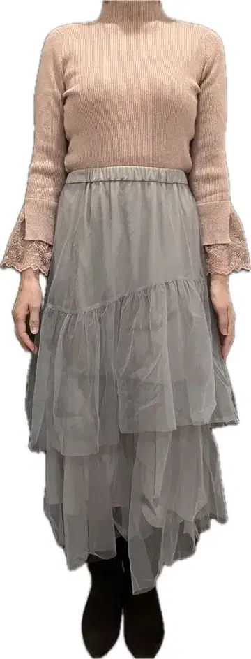 natural couture 튤 캉캉 스커트