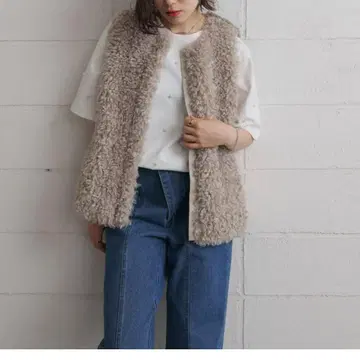 바이컬러 퍼 베스트 오즈모시스 안티카 오샤레 워커 좋아하는 분에게도