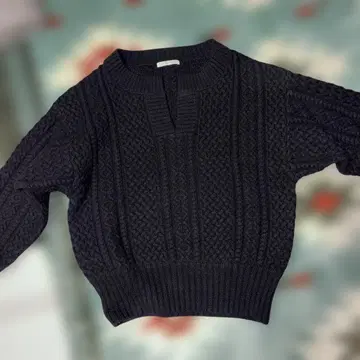 플라주 아란 니트 블랙