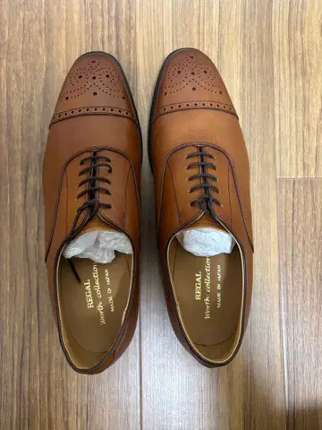 REGAL 브라운 가죽 신발