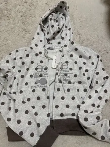 aeae 후디 후드티 도트 그레이 한국