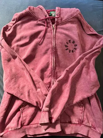 that'sLife 지퍼 후드티 레드 빨간색 XL