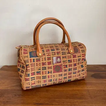 [ 레어 ] 프리마클라쎄 국기 패턴 미니 보스턴 백