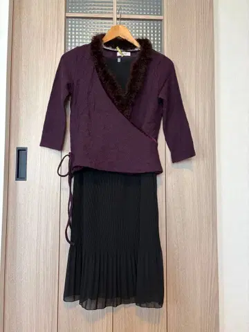 페이튼 플레이스 원피스 카슈쿨 가디건 세트