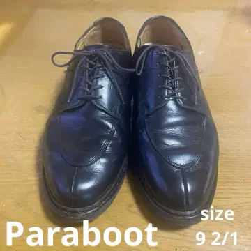 가죽 신발 블랙 Paraboot size 9 2/1 (27.5~28)