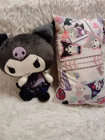 쿠로미 쿠이욤포차 스쿨 초 BIG 봉제 인형 & 쿠션 세트