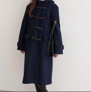 네이비 더플 코트