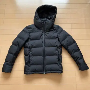 UNIQLO 심리스 다운 후드티 블랙 S