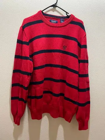 90s 00s Chaps 코튼 니트 보더 랄프 로렌 스웨터