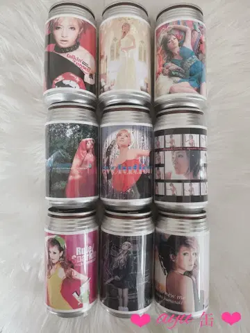 [ 9종 세트 ] 하마사키 아유미 ayu캔 아유캔 스티커 오리지널 라벨