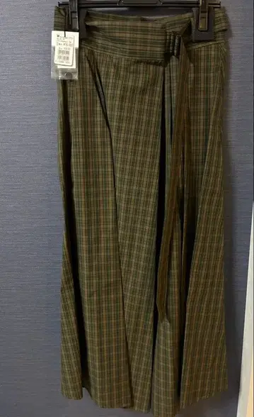 YAMADAYA Aga 체크 무늬 플리츠 스커트